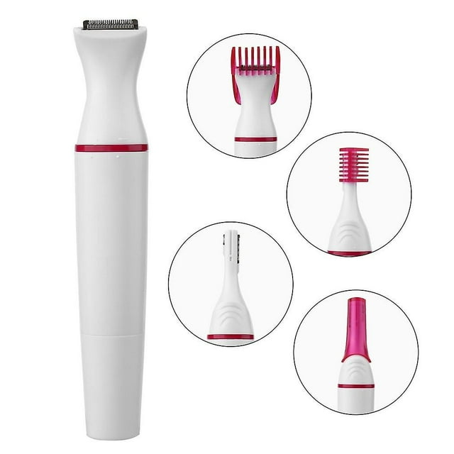 Cosméticos multifunción 5 en 1 para rostro, recortador eléctrico de cejas, Mini afeitadora, maquinilla de afeitar para herramientas de cejas, cosméticos para mujer oso de fresa Electrónica