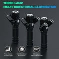 thumbnail image 4 of Light Black Durable Usb Recargable Juego De Faros Para Bicicleta Eigraketly OD006107-00, 4 of 5