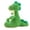 M, variant on Dinosaur Plush Squeaky Dog Toy Durable Chew Toy for Small Medium Large Dogs Puppy Teething - Green M