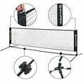 thumbnail image 6 of Badminton Net Set Portable Sports Set for Badminton Tennis Kids Volleyball Pickleball Easy Setup Nylon Net with Poles for Indoor Outdoor Court,13FT, 6 of 8