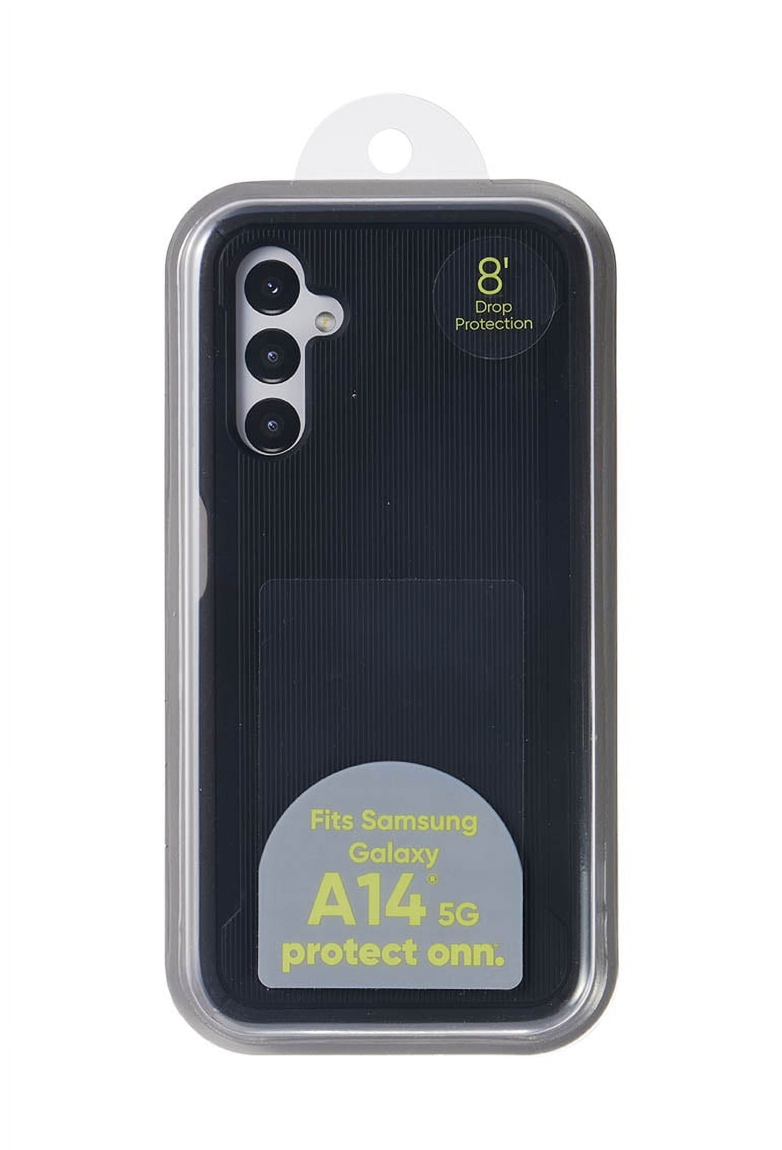 onn. Protective Gel Phone Case for Samsung Galaxy A14 5G - Black