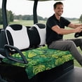 thumbnail image 5 of XYZCANDO Tropical Monstera Golf Cart Seat Cover With 4 Front Pockets - Universal Washable Non-Slip Protector For 2-Seat Golf Carts, 5 of 8