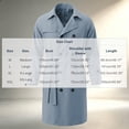 thumbnail image 3 of Hulanddfd Mens Coat Double Breasted Belted Trench Coat, Long Windbreaker with Pockets & Button Cuffs, Elegant Outerwear, 3 of 8