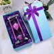 thumbnail image 4 of Unique Heart Shaped Sand Clock Decorative Crystal Hourglass 30 Minutes Timer with Gift Box Time Management Tool Purple, 4 of 4