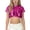 Hot Pink, variant on Short Sleeve T Shirts For Girls Crew Neck Ruffled Cropped Pullover Tops Holiday Party Stylish Outfits (160, Silver)