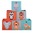 thumbnail image 3 of Niche Niche HTOTEAP6PK Bacs de Rangement en Tissu Imprimé Animal Cubo - Ensemble de 6, 3 of 6