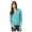 Green - 110, variant on Aeropostale Womens Solid Popover Henley Shirt, Green, Juniors, Large