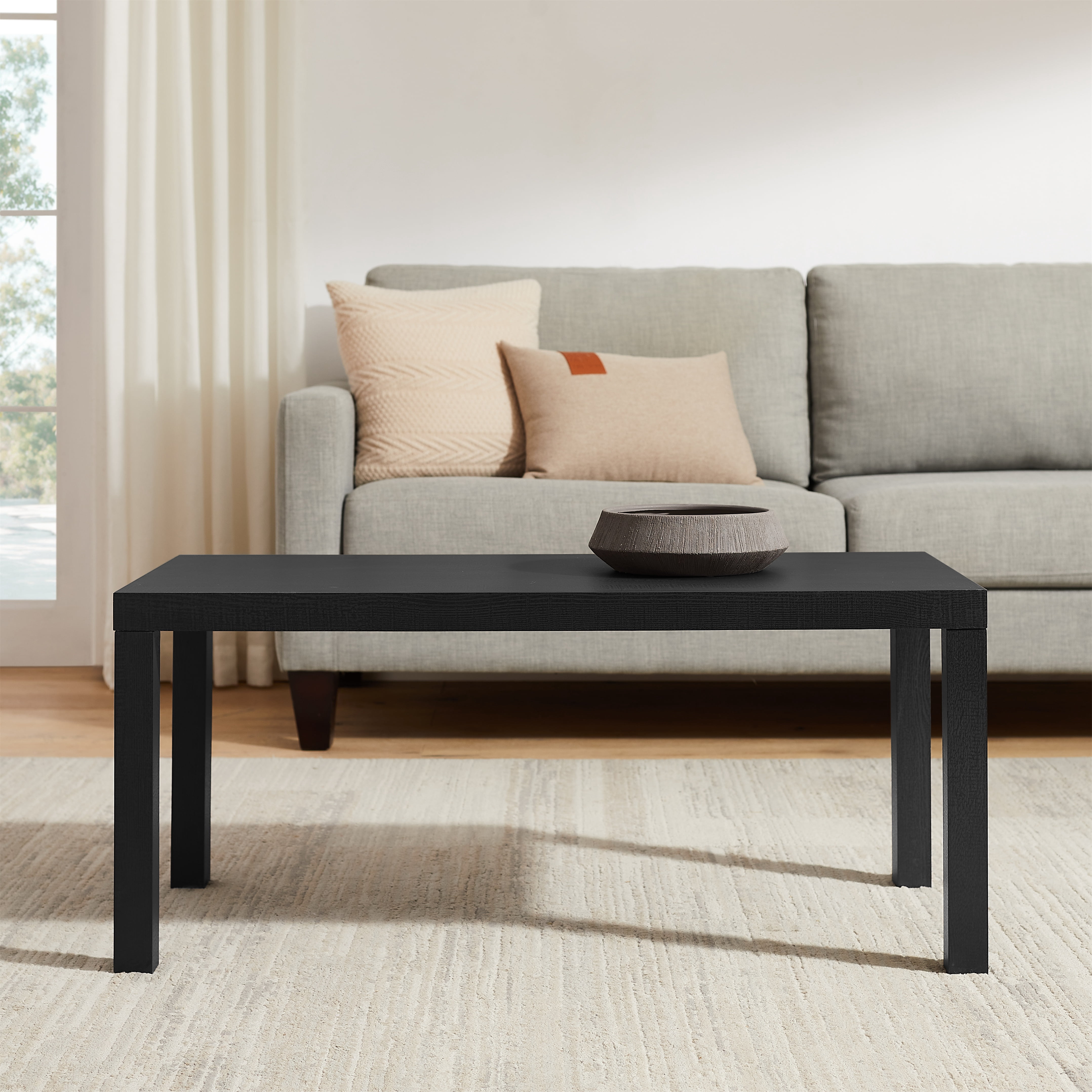 Mainstays Parson Coffee Table, Black Finish