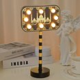 thumbnail image 4 of Lámpara de mesa decorativa con luz de atmósfera de castillo con luz nocturna decorativa de luna hueca, 4 of 5