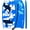 Blue Shark, variant on 33 inch lightweight surfboard with EPS inner core and anti slip XPE surface, HDPE smooth bottom plate, and free safety wrist rope for children, teenagers, and adults.Universal beach board