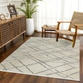 thumbnail image 4 of Cream Striped Area Rugs for Living Room Washable Rugs Boho Moroccan Area Rug Soft Neutral Geometric Bohemian Carpet Distressed Indoor Rug for Bedroom Dining Room Office Foldable Nonslip Rug, 4 of 9