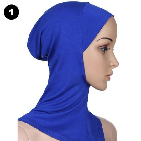 Muslim Hijab Adjustable Women Headscarf Sunscreen Modal Cotton Round Mouth Hui People Bottoming Hat (Best Way To Get Purple Hair)