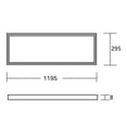 thumbnail image 2 of Estevez Panel LED, 45 Watts, 6500K, Luz Fría, 295×1195 mm, Color Niquel, Empotrar o Suspender, 2 of 7