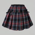 thumbnail image 4 of WXFAZCVU Girls 2 Piece Outfits Long Sleeve Patchwork Shirt and Skirt School Clothes Set Size 10 Years, 4 of 6