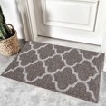 thumbnail image 1 of Tapis de Porte Intérieur Durable Premium, Antidérapant Absorbant Résistant à la Saleté Entrée CPDD, 24"x36 Pouces Lavable en Machine Profil Bas Tapis de Sol Intérieur CPDD pour Entrée Marron 24”x36”, 1 of 7