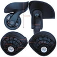 thumbnail image 4 of 2 Pcs Roue de Valise Universelle Pivotante Bagage Bagage de Transport Roulette Faible Bruit Rotation Fixation Mise à Niveau Pièce de Rechange, 4 of 7