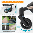 thumbnail image 5 of CazToi Lightweight Compact One-Hand Fold Stroller Adjustable Canopy Travel Black, 5 of 7