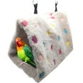 thumbnail image 1 of Triangle Pet Bird Parrot Hanging Cave Cage Tent Bed Hammock Winter Warm Nests, 1 of 7