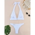 thumbnail image 7 of Sexy Micro Bikini 2024 Woman Swimsuit White Swimwear Women String Thong Bikinis Set Female Bathing Suit Metal Buckle Biquini, 7 of 7