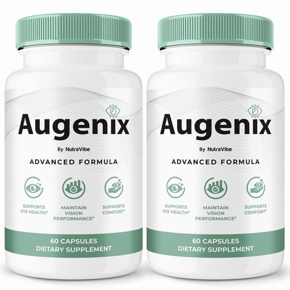 (2 Pack) Augenix Capsules – Daily Eye Care with Original Blend to Support Visual Wellness, Eye Comfort & Vision | Just 2 Gentle, Easy-to-Swallow Pills (120 Capsules)