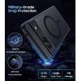 thumbnail image 4 of Google Pixel 7A Case with Screen Protector [Compatible with MagSafe] [Strong Magnetic] Translucent Matte Slim Cover Military Grade Shockproof Tested Phone Case, 4 of 6