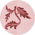 thumbnail image 1 of Ahgly Tapis Rond Lavable en Machine Intérieur Transitionnel Rose Clair, 8 Pieds Rond, 1 of 7