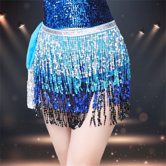 GZWYHT Skirts for Women,Mini Skirt Sequin Fringe Women's Nightclub Skirt Skirt Stage With Sparkly Sparkly Costume Fashion Skirt Leather Skirt,Wrap Skirt,A Dress,Sequin Skirt One Size