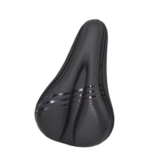 S SERENABLE Bike Seat Cover Comfortable Replacement Shock Absorbing Saddle Cover Diagonal Stripes