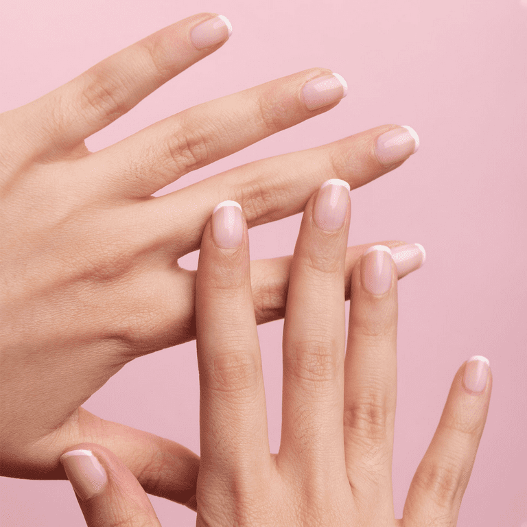 Sheer Nude Pink Vegan Nail Polish French Classic Manicure Nails Chiffon 