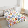 thumbnail image 3 of Feelyou Cute Floral Kids Bedding Comforter Set, Kawaii Spring Flower Twin Comforter Sets, Cartoon Blossoms Reversible Bedding Set, Lightweight Room Decor, 2-Piece, 3 of 8