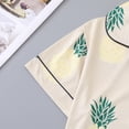 thumbnail image 6 of FASHOFT Cute Pajamas for Women Set Fruit Print 2 Piece Button Up Short Sleeve Pj Soft Lounge Valentines Day Sleepwear White M, 6 of 6