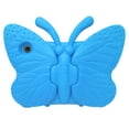 thumbnail image 3 of ELEHOLD Cute Kids Case for Amazon Kindle Fire HD10/HD 10 Plus 11th/13th Gen (2021/2023) Kids Friendly EVA Butterfly Wings Kickstand Heavy Duty Rugged Shockproof Protective Case - Blue, 3 of 9