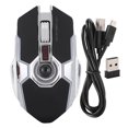 thumbnail image 1 of Ratón inalámbrico para juegos, portátil, 2,4 GHz, 1600DPI, silencioso, USB, óptico, para ordenador portátil, ordenador de escritorio, 1 of 8