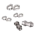 thumbnail image 2 of 30 Pcs Accessories: 20 Pcs 2Mm Wire Rope Cable Thimbles & 10 Pcs 3Mm Duplex Clips Wire Cable Rope Grips Clamps Caliper, 2 of 10