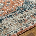 thumbnail image 6 of Mark&Day Area Rugs, 6x9 Ladora Traditional Burnt Orange Area Rug, Orange Ivory Carpet for Living Room, Bedroom or Kitchen (6'7" x 9'), 6 of 6