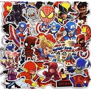 50/100 Pieces Cartoon Hero Sticker Decal Stickers , Skateboard Laptop Stickers Luggage Travel Case.NEXT DAY shipping. US Seller. (50 pcs)