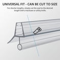 thumbnail image 5 of Frameless Shower Door Bottom Seal, 2-Pack Shower Door Seal Strip for 5/16" Glass Shower Door Sweep, Stop Shower Leaks and Create a Water Barrier 31.5" Long Sweep, 5 of 7