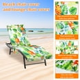 thumbnail image 3 of 2Pcs Lounge Chair Towel Cover Absorbent Microfiber Beach Chair Covers with Side Pockets Flamingo Patterns for Pool Sunbathing Garden, 3 of 10