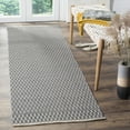 thumbnail image 2 of SAFAVIEH Montauk Nazca Geometric Cotton Runner Rug, Ivory/Navy, 2'3" x 16', 2 of 8