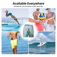 thumbnail image 6 of Uemuo Dog Wrapped in Towel Pattern Mens Swim Trunks Quick Dry Board Shorts with Mesh Lining, Stretch Beach Shorts Quick Dry No-Chafing Board Shorts-XX-Large, 6 of 9