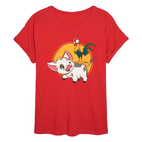 Disney - Pua And Hei Ehi - Juniors Ideal Flowy Muscle T-Shirt