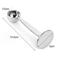 thumbnail image 3 of Espresso Tamper TASTAN 3.5cm Stainless Steel Coffee Tamper - Professional Espresso Puck Compaction Tool with Ergonomic Handle, Precision Flat Base for Consistent Extraction & Home Barista Use, Silver, 3 of 4