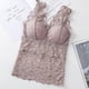 thumbnail image 1 of Women's Lace Camisole Bra Lingerie Sports Bras Knitted Pattern Stretch Removable, 1 of 2