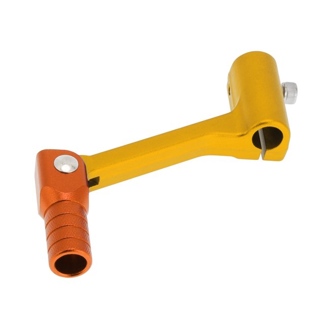 Palanca de cambio de motocicleta plegable para Bosuer Cheetah, aleación de aluminio, palanca de cambio dorada con cabeza naranja