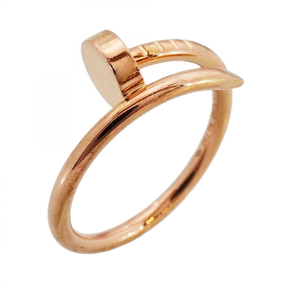 Pre-Owned Cartier Juste un Clou Ring SM 18KPG Pink Gold #49 Women's