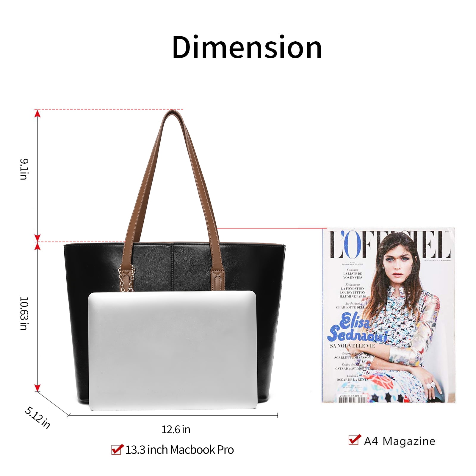 SENDEFN Tote Bags with Zipper Leather Purses and Handbags for Women Large Hobo Shoulder Bag