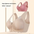 thumbnail image 3 of Hkoxplj Women's Plus Size Front Closure Bra Wireless Lace Bra Full Coverage Breathable Bra Wirefree Support Bra with Wide Straps for Older Women Comfortable Everyday Light Exercise Bra, 3 of 9
