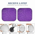 thumbnail image 6 of Haiem Glitter Purple Car Windshield Sun Shade (2 Pieces) Foldable Windshield Sun Shade Car Accessories for Truck SUV Pickup-Small, 6 of 7