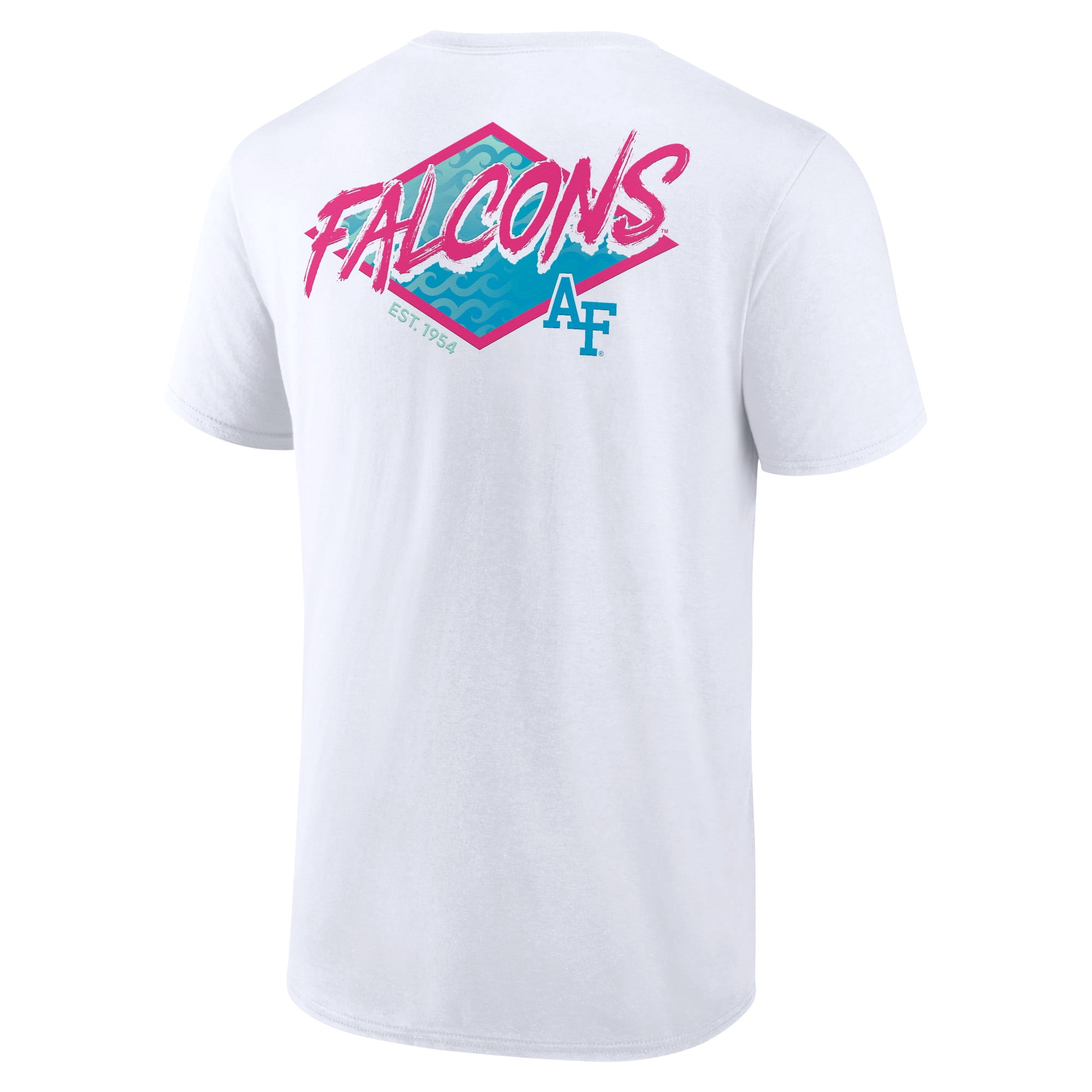 Men's White Air Force Falcons Surf Break T-Shirt