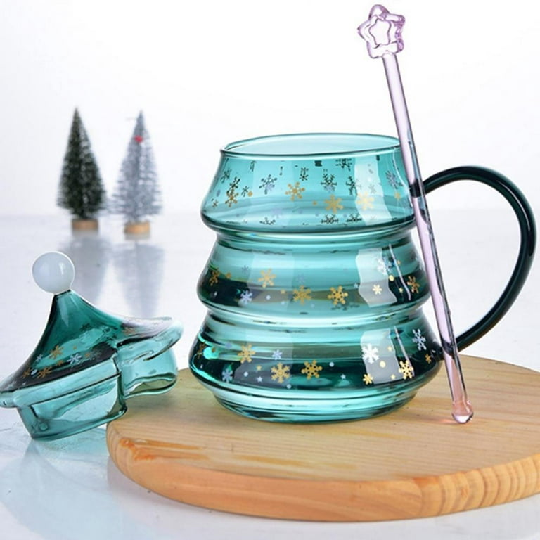 Christmas Tree Insulated Glass Coffee Mug – OddityGate